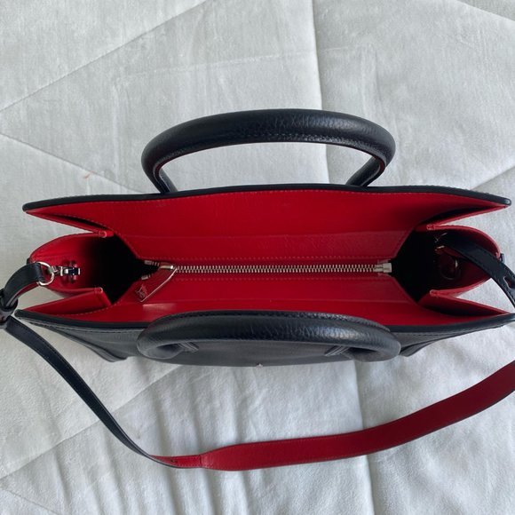 Christian Louboutin Black and Red Shoulder Bag - Picture 4 of 11